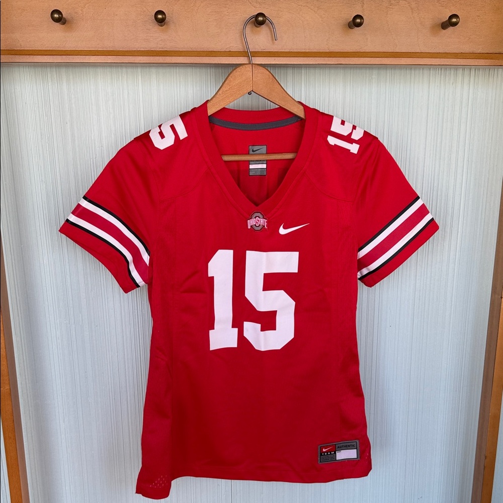 Official Nike Team Ohio State Red and White #15 Sports Jersey Women's Medium - Picture 6 of 8